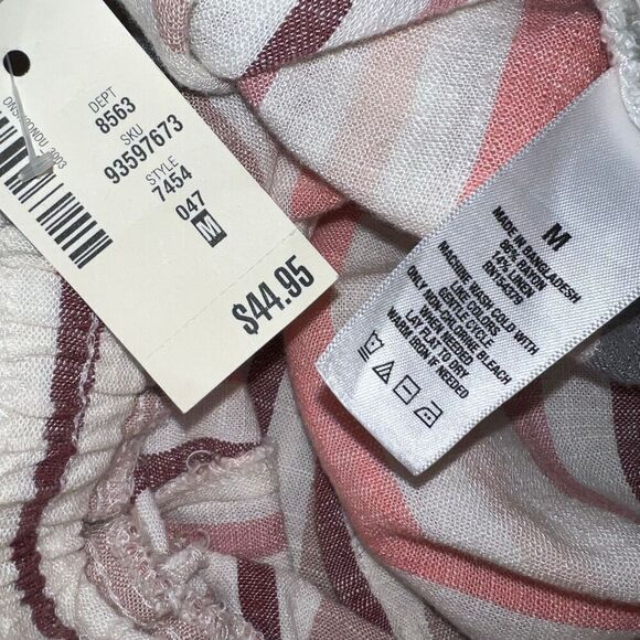 Aeropostal, Lightweight Striped Shorts Elastic Waist Drawstring, Medium - Picture 3 of 10